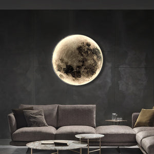 Nordic Minimalist Art Moon LED Wall Lamp