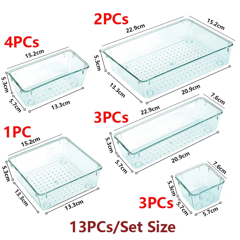 13/25PCs Desk Drawer Set