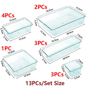 13/25PCs Desk Drawer Set