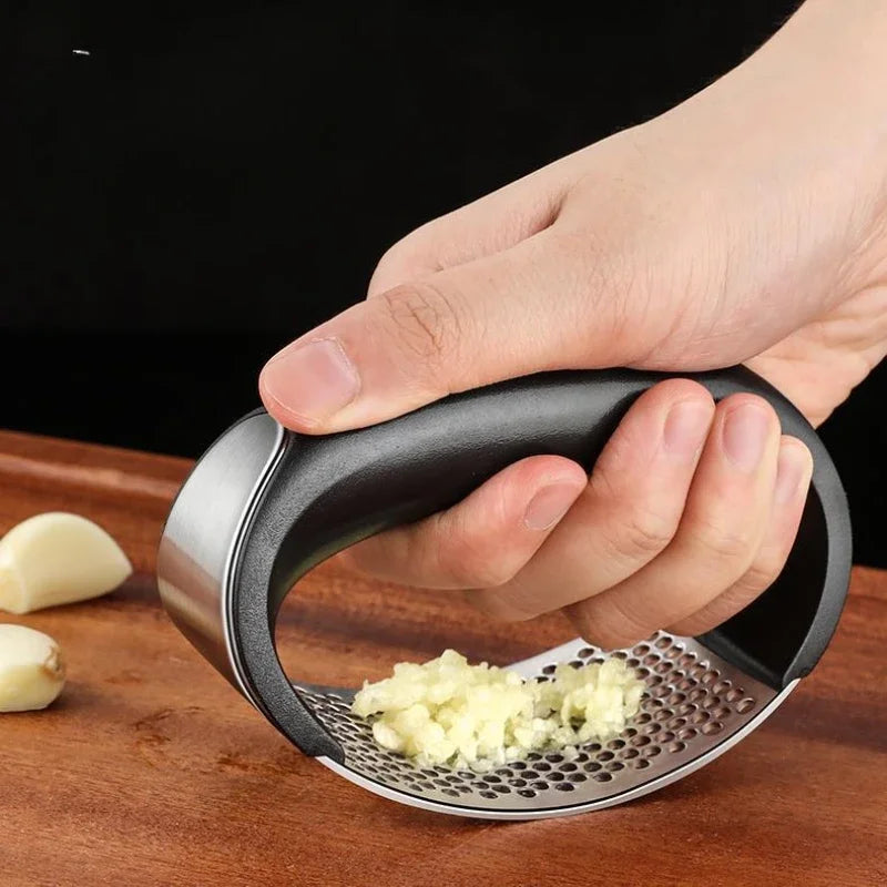 Stainless Steel Garlic Press Crusher