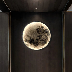 Nordic Minimalist Art Moon LED Wall Lamp