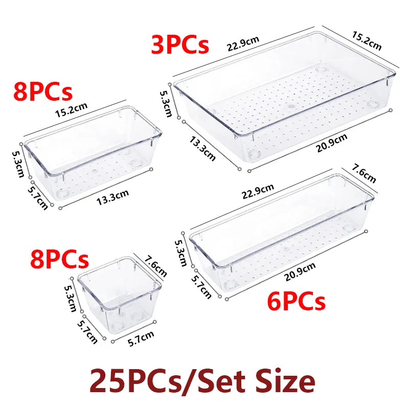 13/25PCs Desk Drawer Set